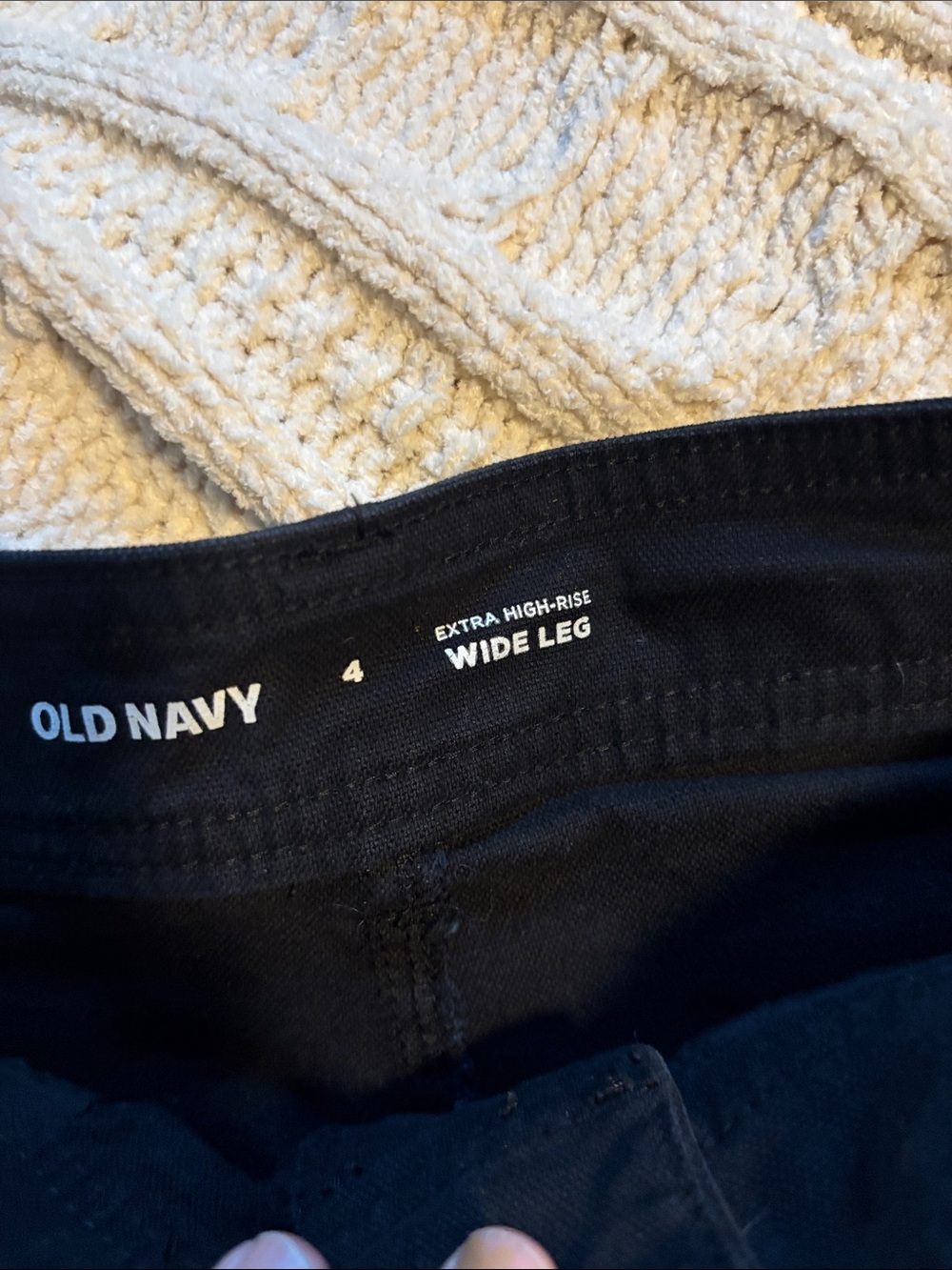 Old Navy Women's Extra High-Rise Wide Leg Jeans - Black